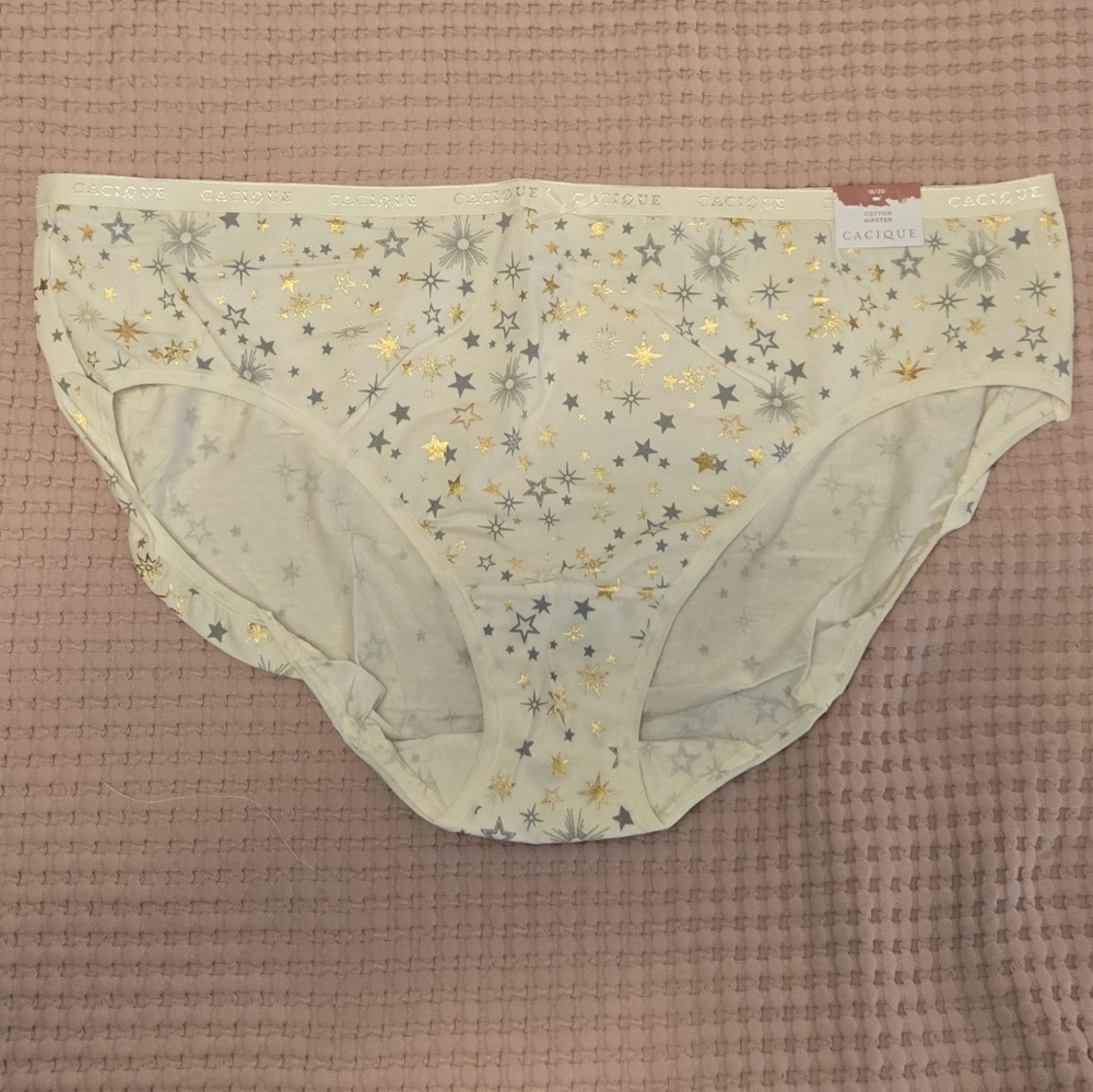 Cacique Celestial Starts Cotton Hipster Panties - Picture 3 of 8